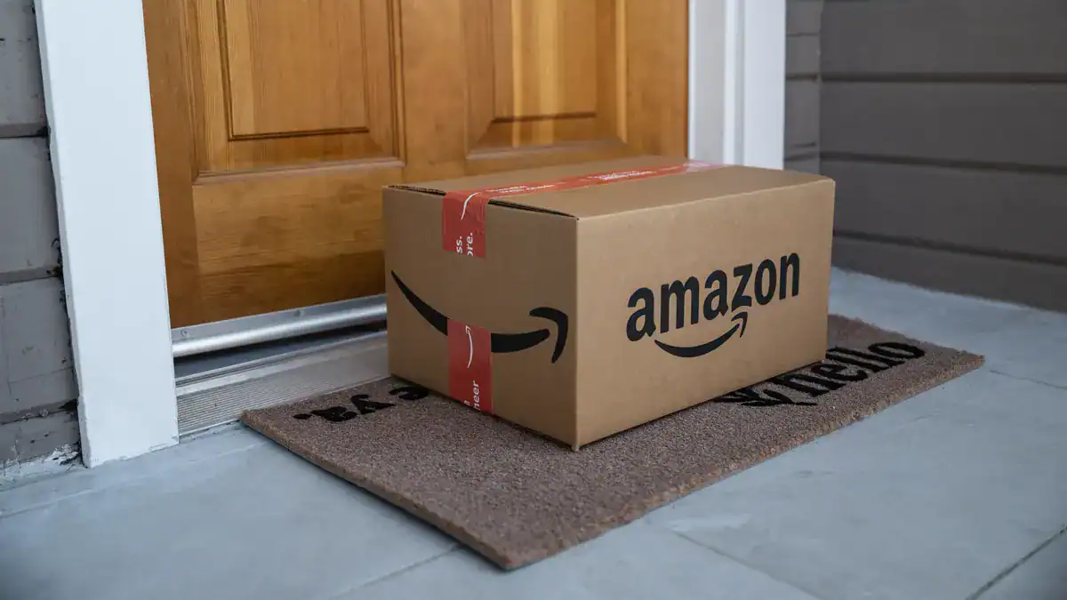 Amazon package on doorstep