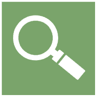 Magnifying glass logo