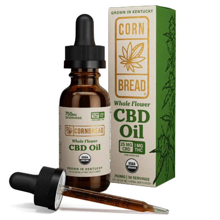 Cornbread Hemp whole-flower organic oil drops